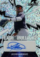 2021 Leaf Flash Flash of Brilliance Autographs #JD1 Jasson Dominguez Baseball Card