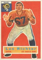 1956 Topps #30 Les Richter Football Card
