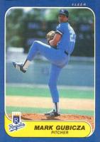 1986 Fleer #8 Mark Gubicza Baseball Card