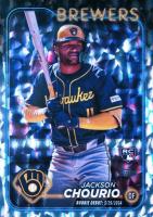 2024 Topps Update #US155 Jackson Chourio Silver Crackle Foil Board Baseball Card