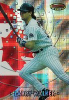 1997 Bowman's Best International #BBI7 Larry Walker Atomic Refractor Baseball Card