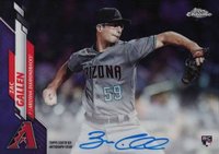 2020 Topps Chrome Rookie Autographs #RAZG Zac Gallen Purple Refractor Baseball Card