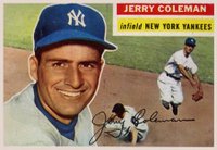 1956 Topps #316 Jerry Coleman Baseball Card