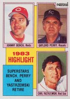 1984 Topps Nestle Hand Cut #6 1983 Highlights Baseball Card