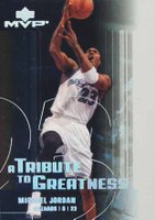 2003 Upper Deck MVP A Tribute to Greatness #MJ4 Michael Jordan Platinum Basketball Card