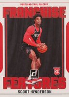 2023 Panini Donruss Franchise Features #19 Scoot Henderson Basketball Card