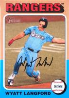 2024 Topps Heritage #581 Wyatt Langford Image Variation Baseball Card