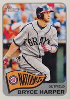 2014 Topps Heritage  #400 Bryce Harper Throwback-Gray Uniform Baseball Card