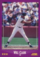 1988 Score #78 Will Clark Baseball Card