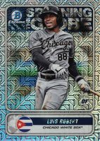2020 Bowman Chrome Mega Box Spanning the Globe #STGLR Luis Robert Baseball Card