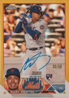2023 Topps Chrome Rookie Autograph #RAMV Mark Vientos Gold Baseball Card