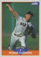 1989 Score #350 Roger Clemens Baseball Card
