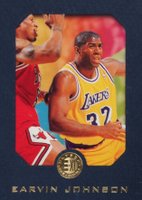 1995 Skybox E-XL #40 Magic Johnson Blue Basketball Card