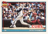 1991 Topps Tiffany #740 Ryne Sandberg Baseball Card
