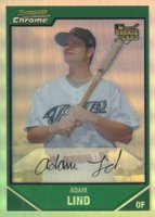 2007 Bowman Chrome #207 Adam Lind Refractor Baseball Card