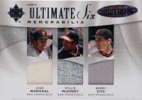 2009 Ultimate Collection Ultimate Six Memorabilia #U6M9 Barry Zito/Billy Williams/Eric Chavez/Joe DiMaggio/Juan Marichal/Willie McCovey Baseball Card