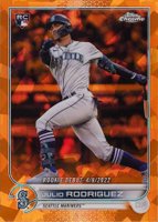 2022 Topps Chrome Update Sapphire Edition #62 Julio Rodriguez Orange Baseball Card