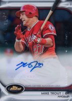 2012 Finest Autograph Rookie Redemption #AR-MT Mike Trout Baseball Card