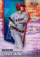 2021 Bowman's Best #67 Shohei Ohtani Blue Refractor Baseball Card