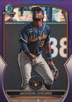 2023 Bowman Chrome Prospects #BCP246 Jackson Chourio Purple Baseball Card