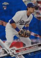 2017 Topps Chrome #79 Cody Bellinger Blue Wave Refractor Baseball Card