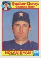 1986 Quaker Oats #12 Nolan Ryan Baseball Card