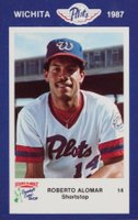 1987 Rocks's Wichita Pilots # Roberto Alomar Baseball Card