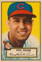 1952 Topps #189g Pete Reiser Gray Back Baseball Card