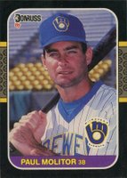 1987 Donruss #117 Paul Molitor Baseball Card