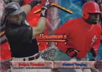 1994 Bowman's Best  #91 Dmitri Young/Frank Thomas Refractor Baseball Card