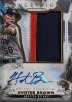 2023 Topps Inception Inception Autograph Jumbo Patch #IAJPHB Hunter Brown Baseball Card