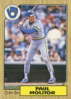 1987 O-Pee-Chee #184 Paul Molitor Baseball Card
