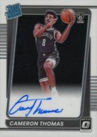 2021 Panini Donruss Optic #153 Cameron Thomas Autograph Basketball Card