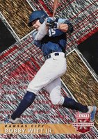 2019 Panini Elite Extra Edition #2 Bobby Witt Jr. Status Die-Cut-Red Baseball Card