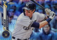 2020 Topps Chrome #138 Christian Yelich Prism Refractor Baseball Card