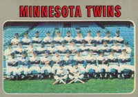 1970 Topps #534 Minnesota Twins Team Baseball Card
