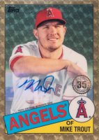 2020 Topps Silver Pack 1985 Chrome Promo #1 Mike Trout Autograph-Superfractor 1/1 Baseball Card