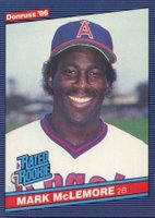 1986 Donruss #35 Mark McLemore Baseball Card