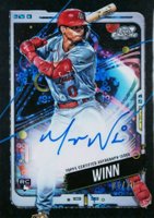 2024 Topps Chrome Cosmic Cosmic Chrome Autographs #MW Masyn Winn Black Eclipse Baseball Card