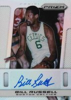 2013 Panini Prizm Autograph #61 Bill Russell Prizm Basketball Card