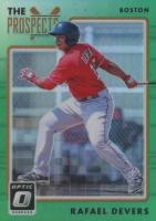 2017 Panini Donruss Optic the Prospects #TP7 Rafael Devers Green Baseball Card