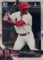 2018 Bowman Prospects Chrome #121 Jose Adolis Garcia Baseball Card