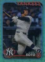 2024 Topps Chrome Logofractor Edition #150 Juan Soto Aqua Refractor Baseball Card