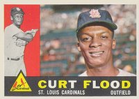 1960 Topps #275 Curt Flood Baseball Card