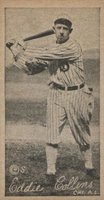 1923 Strip Card # Eddie Collins Hand Cut Baseball Card