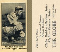 1916 The Globe Clothing #86 Miller Huggins Baseball Card
