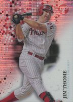 2022 Topps Pristine #78 Jim Thome Pristine Pink Refractor Baseball Card