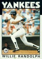 1986 Topps #455 Willie Randolph Baseball Card