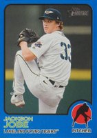 2022 Topps Heritage Minor League #152 Jackson Jobe Blue Baseball Card