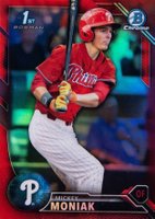 2016 Bowman Draft  #BDC1 Mickey Moniak Chrome-Red Refractor Baseball Card